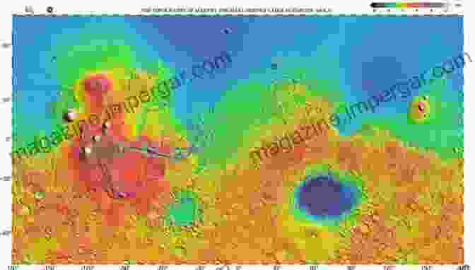 A Collage Of Images Showcasing Mars' Diverse Geological Features, Including Volcanoes, Craters, And Riverbeds Geographies Of Mars: Seeing And Knowing The Red Planet