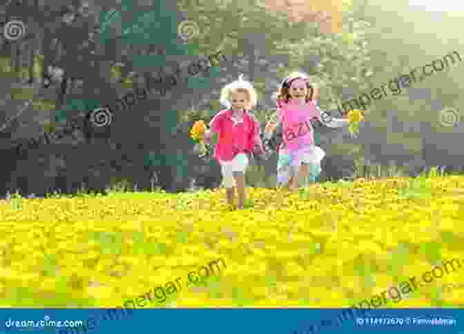 A Group Of Children Laughing And Playing In A Field Of Flowers Nature Based Therapy: A Practitioner S Guide To Working Outdoors With Children Youth And Families