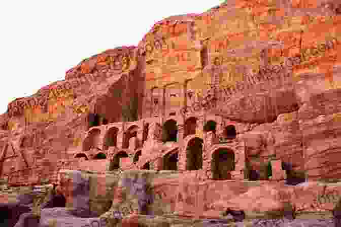 A Panoramic View Of The Ancient Nabataean City Of Petra, Carved Into The Rose Red Sandstone Cliffs. The Arabs In Antiquity: Their History From The Assyrians To The Umayyads