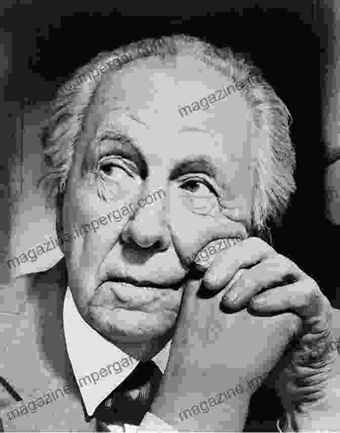 Black And White Portrait Of Frank Lloyd Wright, Looking Directly At The Camera With A Thoughtful Expression Frank Lloyd Wright And His Manner Of Thought