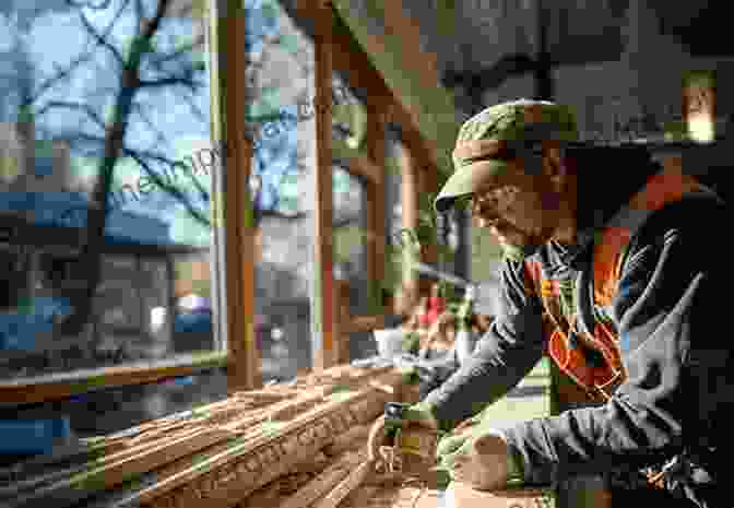 Craftsman Meticulously Working On Intricate Joinery, Showcasing The Precision And Skill Required In Site Carpentry And Architectural Joinery The City Guilds Textbook: Site Carpentry Architectural Joinery For The Level 3 Apprenticeship (6571) Level 3 Advanced Technical Diploma (7906) Level 3 Diploma (6706)