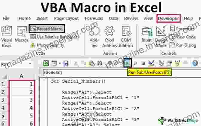 Example Of A VBA Macro Code Window In Excel 365. Microsoft Excel 365 Advanced Features: Supports Excel 2024 And 2024