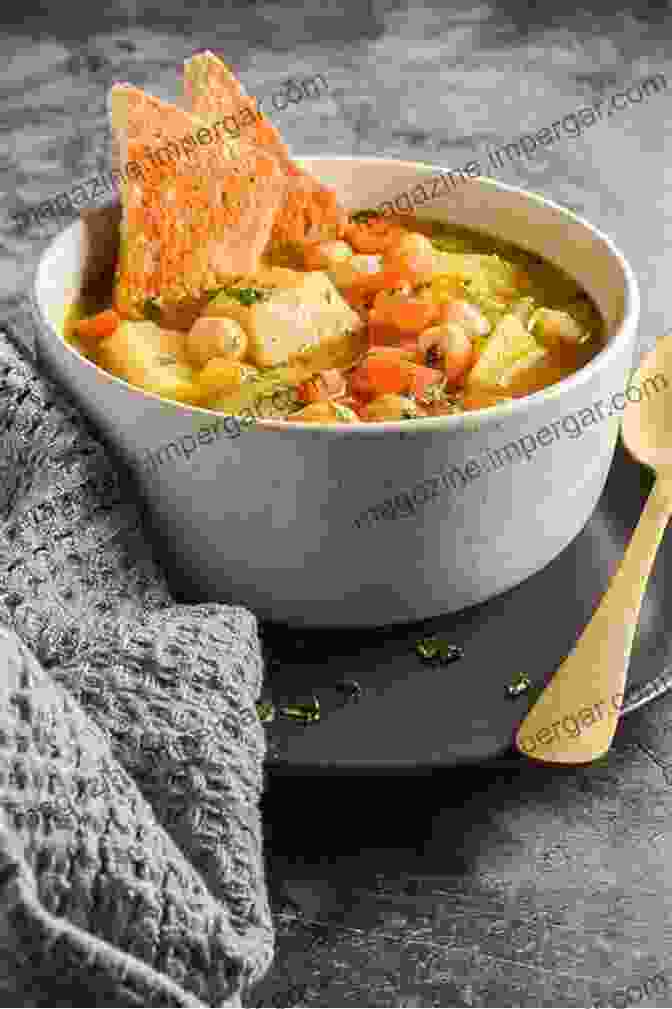 Hearty Stew With Chickpeas And Vegetables, A Comforting And Nourishing Vegan Dish Diet For Firefighters: Keys To Effective Weight Loss: Delicious Vegan Meal Recipes