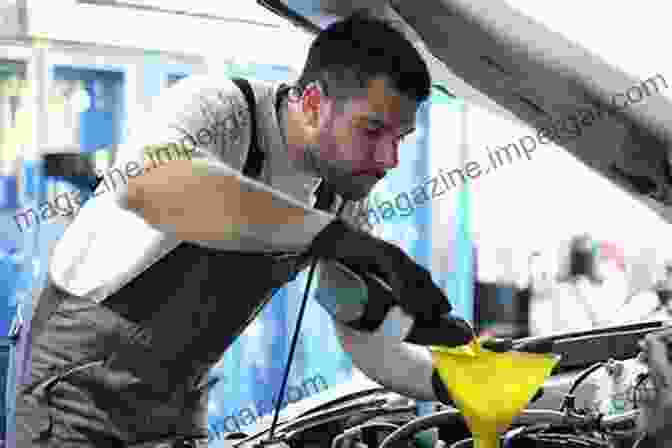 Mechanic Changing Oil In A Car An To Motor Car Servicing For Beginners : With Practical Exercises