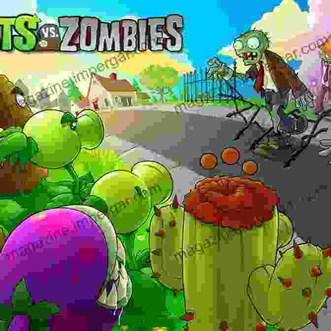 The Plant Vs. Zombies Game Book Cover Features A Vibrant Illustration Of Plants And Zombies Locked In An Epic Battle Plant Vs Zombies Game Book: 1 Threepeater Vs Zombies Vs Gargantuar