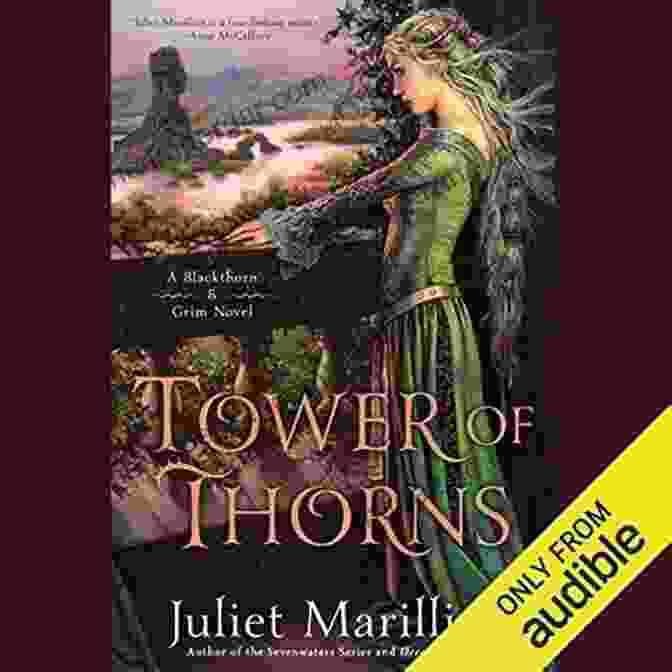 Tower Of Thorns: Blackthorn Grim Book Cover, Depicting A Majestic Tower Surrounded By A Thorny Forest Tower Of Thorns (Blackthorn Grim 2)